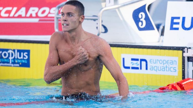 David Popovici s-a retras din finala probei de 400 metri liber la Campionatul European de la Roma