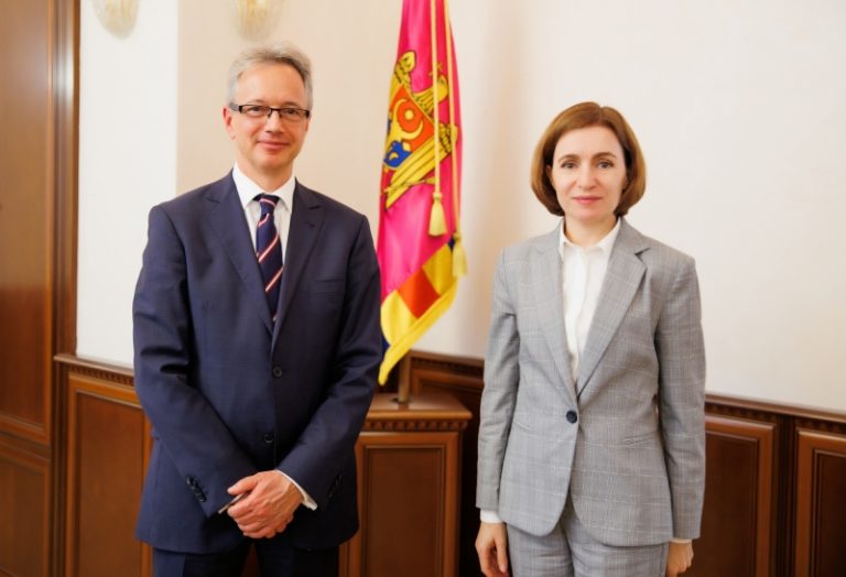 Președinta Sandu s-a întâlnit cu Claus Neukirch, șeful Misiunii OSCE în R. Moldova, la încheierea mandatului său în țara noastră