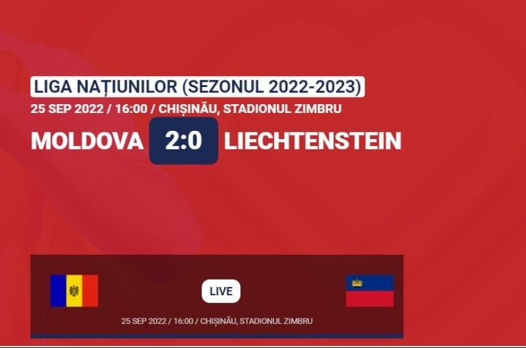 Victorie! Echipa Națională a Moldovei a învins Liechtenstein cu 2-0/FOTO