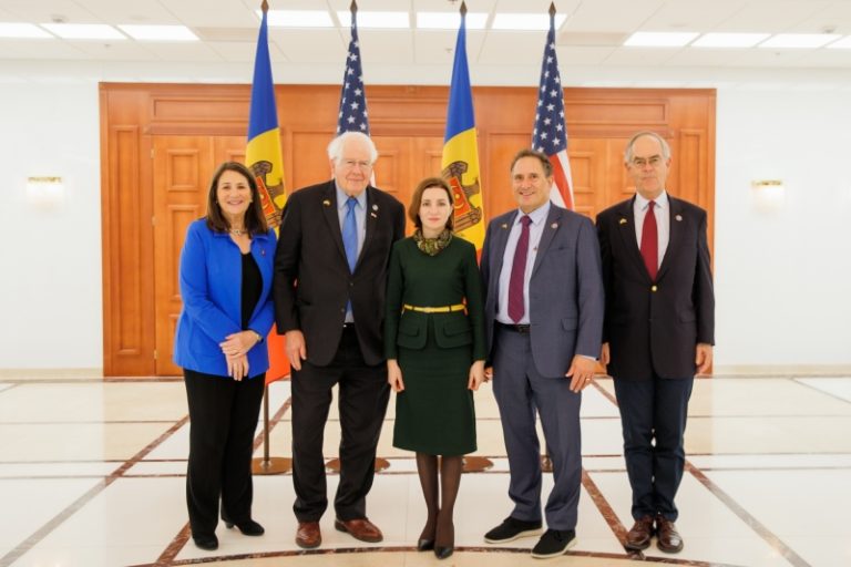 Maia Sandu către delegația Congresului american: R. Moldova contează pe sprijinul SUA pentru a-și reduce din dependența energetică