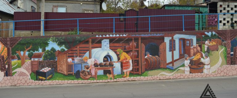 VIDEO/FOTO/„Dor de casă” – pictura murală de 1.000 mp la intrarea în orașul Cahul