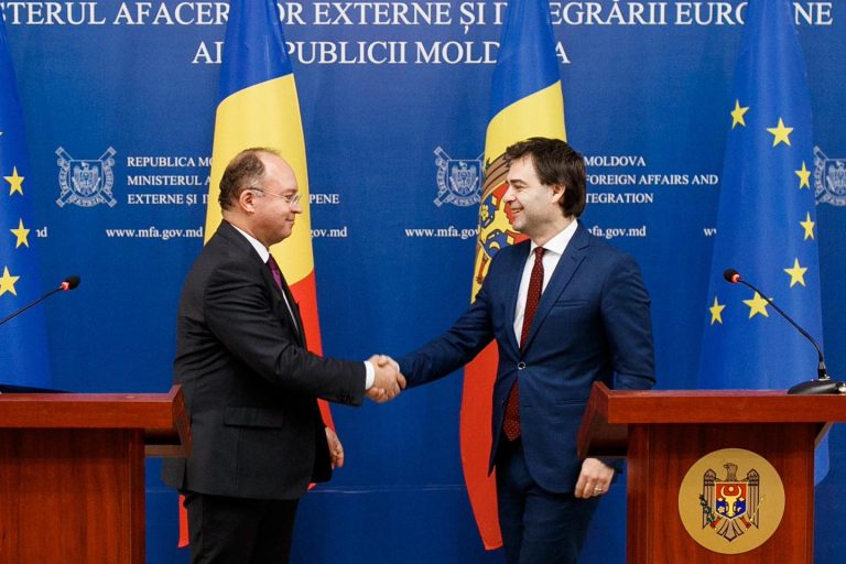 Popescu, întrevedere cu Aurescu: Suntem uniți în lucrul nostru comun de a aduce R. Moldova în Uniunea Europeană