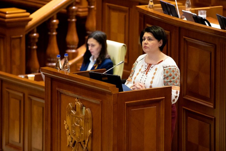 Natalia Gavrilița, în plenul Parlamentului: Țara noastră se găsește într-o situație fără precedent