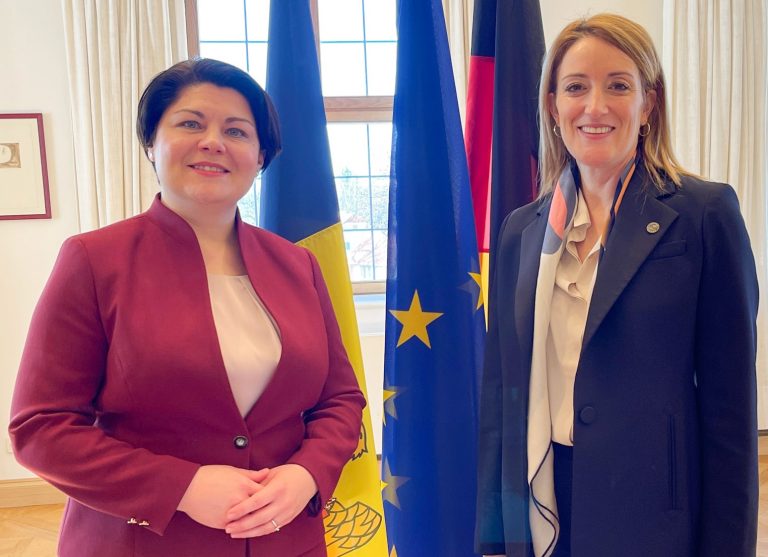 Natalia Gavrilița, întrevedere cu preşedinta Parlamentului European: Subiectele abordate
