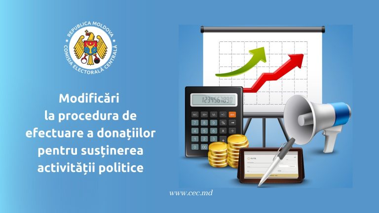 Ce sumă poate fi donată pentru susținerea partidelor politice? Modificările intrate în vigoare de la 1 ianuarie, prezentate de CEC