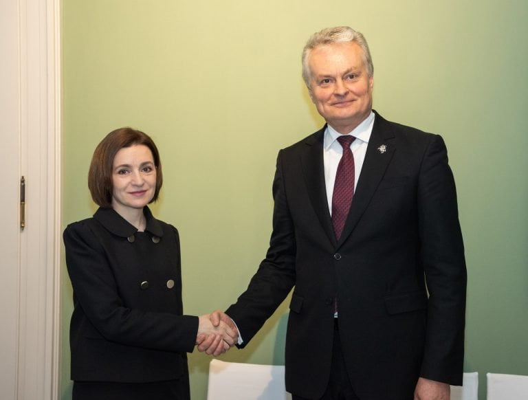 Maia Sandu, întrevedere la Munchen cu președintele Lituaniei: Securitatea din regiune, printre subiectele discutate