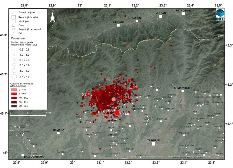 Peste 800 de cutremure au avut loc în România, în ultima săptămână