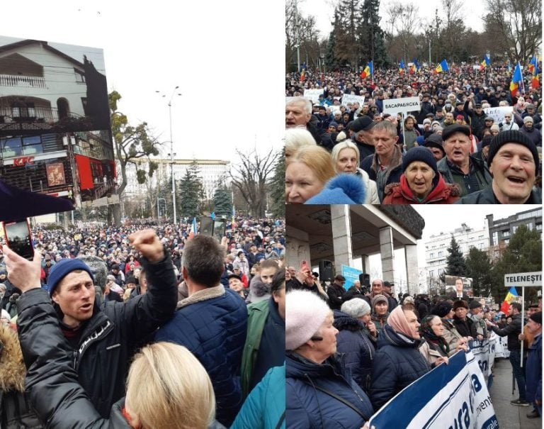 FOTO/ Protestul din centul Capitalei văzut prin ochii corespondenților VB