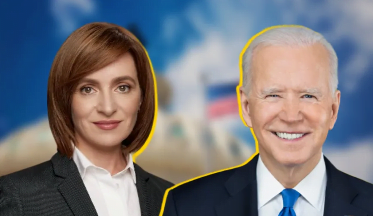 Joe Biden către Maia Sandu: SUA vor ajuta Republica Moldova