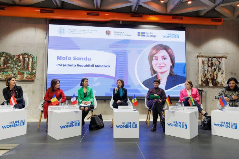 Maia Sandu: Angajamentul nostru, pe 8 martie și în fiecare zi, este să asigurăm femeilor și bărbaților din Moldova un trai mai sigur în țara lor