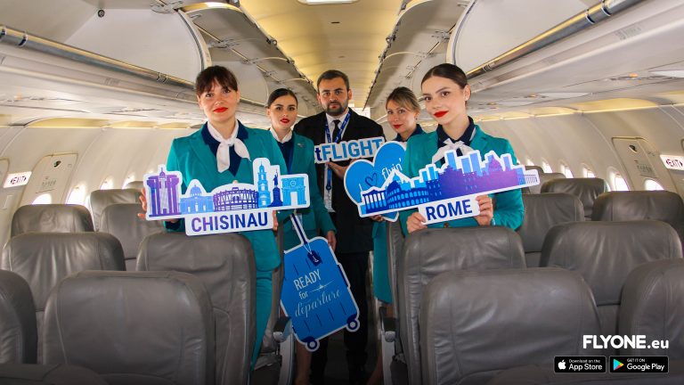 FLYONE a inaugurat cursa Chișinău-Roma!