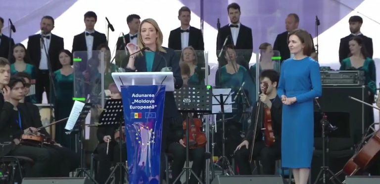 Roberta Metsola: Moldova este parte a familiei europene, iar această familie va fi mereu cu voi