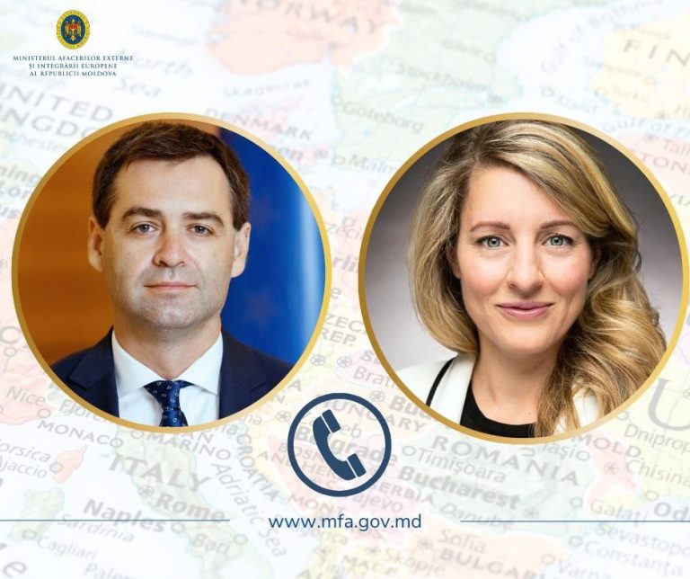 Nicu Popescu, discuție cu Mélanie Joly: Canada sprijină procesul de modernizare a R. Moldova