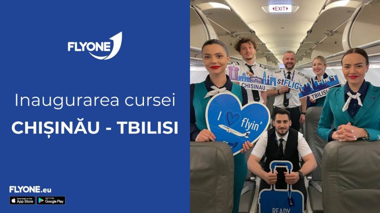 FLYONE a lansat zboruri directe din Chișinău spre Tbilisi!