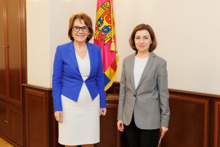 Maia Sandu, discuție cu senatoarea Nicoleta Pauliuc despre tentativele de destabilizare a R. Moldova