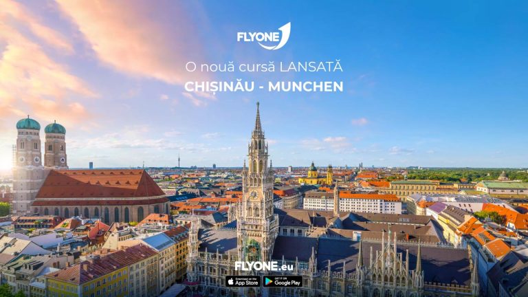 Din Chișinău spre Munchen: FlyOne a lansat o nouă cursă aeriană