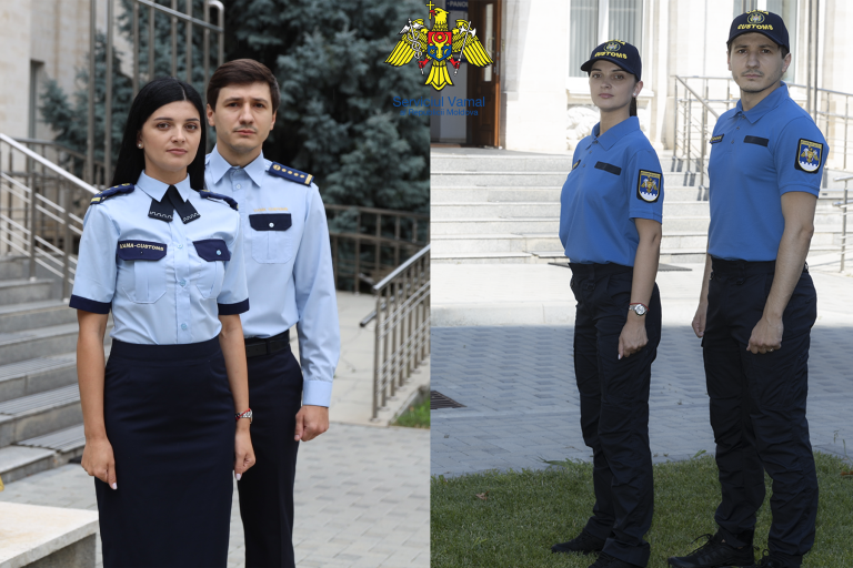 FOTO/ Uniforme de model nou pentru funcționarii vamali din R. Moldova