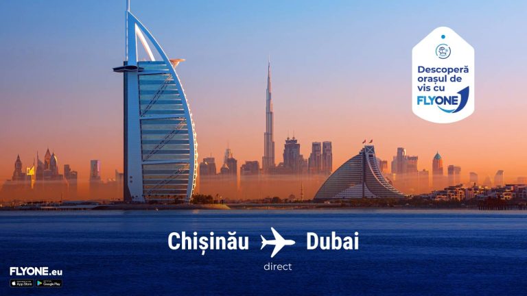 Chișinău-Dubai: Zboruri directe cu FlyOne