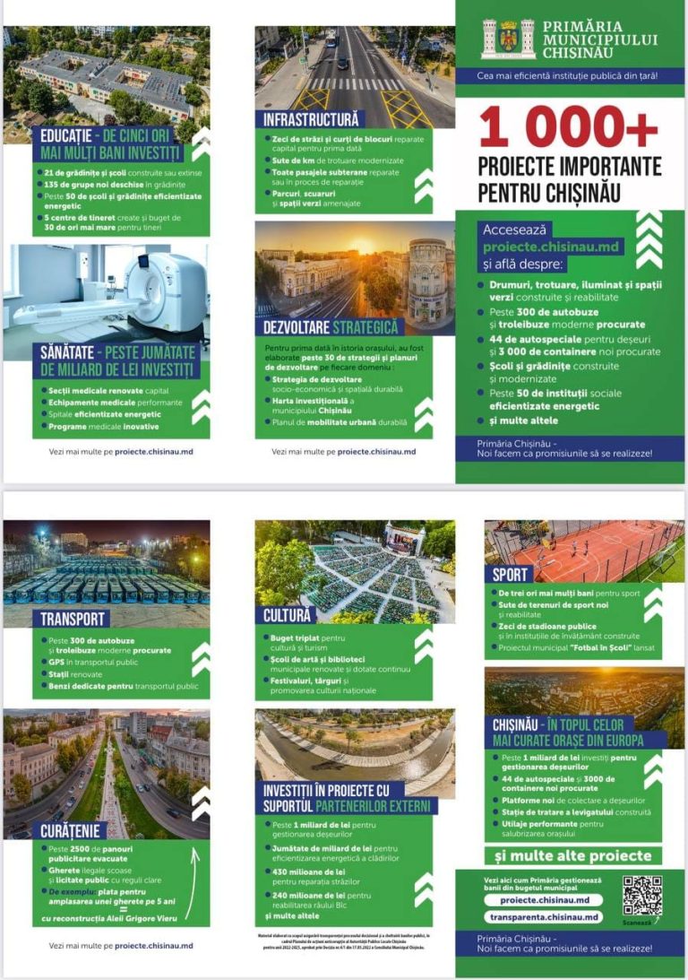 CEC a interzis difuzarea unor materiale informative ale Primăriei Chișinău