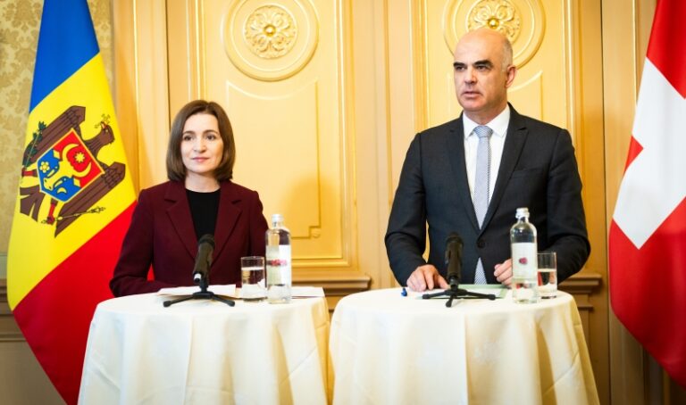 Maia Sandu, în Elveția: Aderarea Moldovei la UE este singura modalitate de a ne consolida democrația și de a ne proteja de Rusia