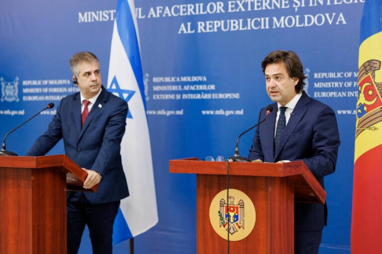 Nicu Popescu a discutat cu omologul său israelian despre evacuarea moldovenilor din Fâșia Gaza