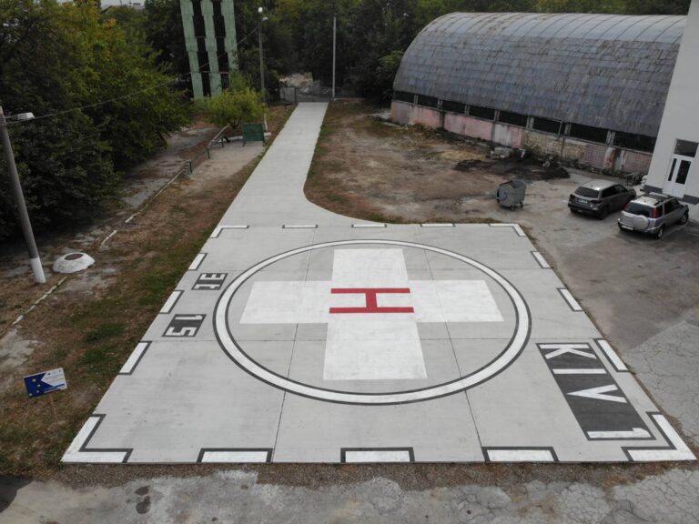 FOTO/ În R. Moldova au fost construite 4 platforme pentru elicoptere SMURD, cu suportul UE