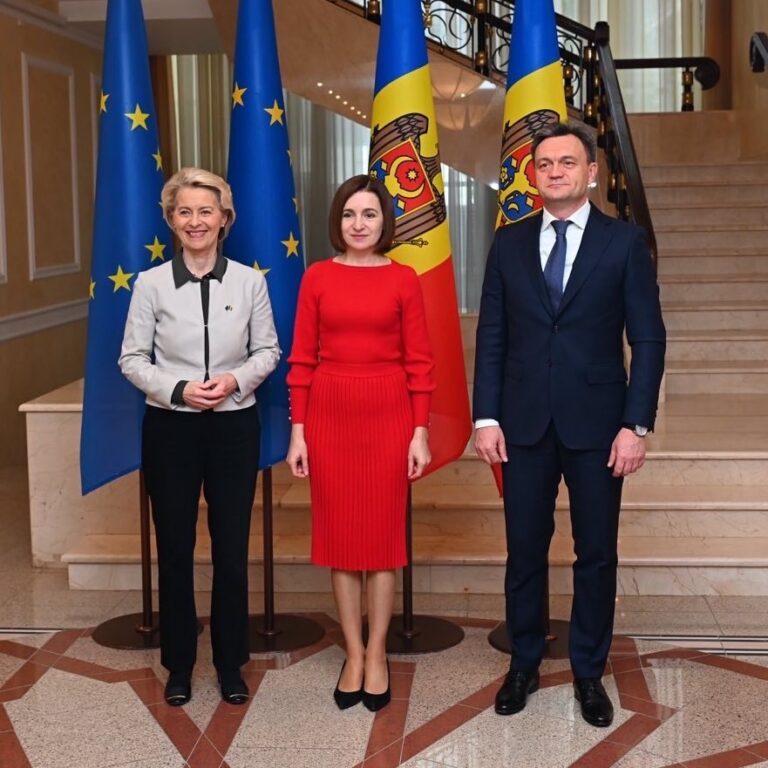 Ursula von der Leyen, la Chișinău. „Sunt aici să vă spun: bravo, continuați”