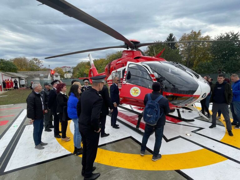 În Botoșani a fost inaugurat un heliport SMURD, ce va fi folosit și pentru intervențiile în R. Moldova