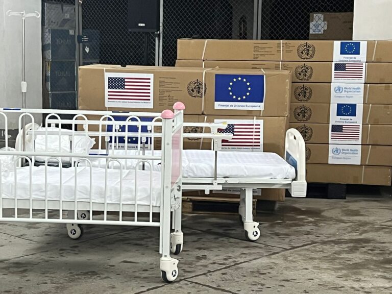 1200 de paturi, procurate cu suportul UE și SUA, repartizate mai multor spitale din țară