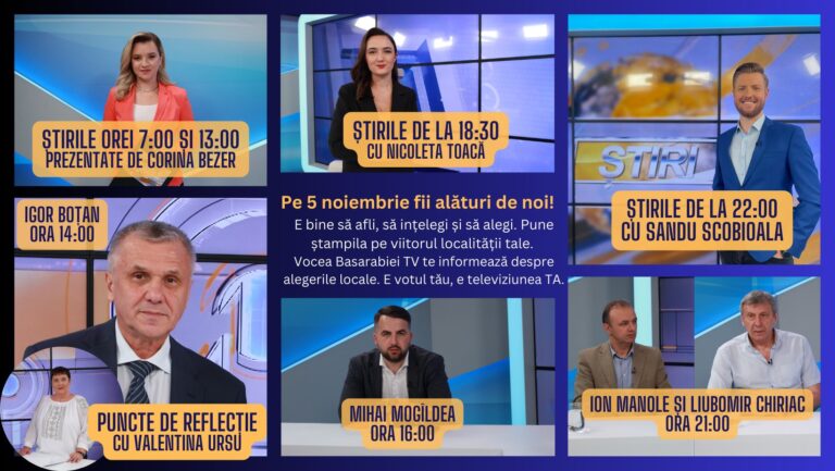 Program special la Vocea Basarabiei de alegeri: Știri din oră în oră și ediții speciale