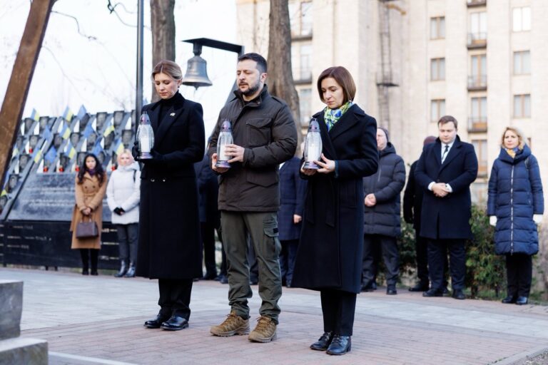 Maia Sandu, într-o vizită neanunțată la Kiev