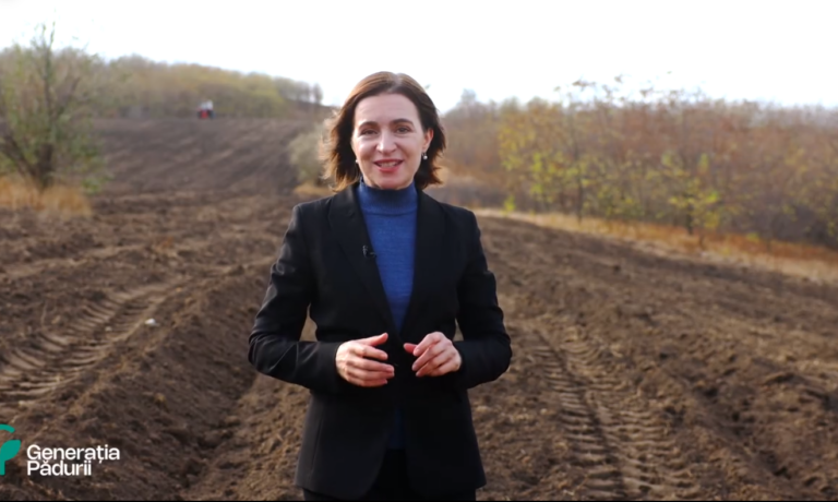 VIDEO/ Maia Sandu anunță începutul campaniei de împădurire din această toamnă: Peste 7.000 de hectare de terenuri urmează să fie plantate