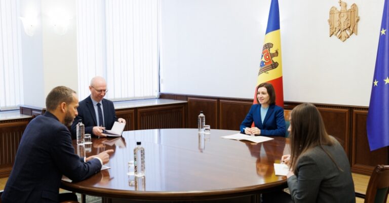 Următorii pași în parcursul nostru european, discutați de Maia Sandu cu șeful Delegației UE în R. Moldova