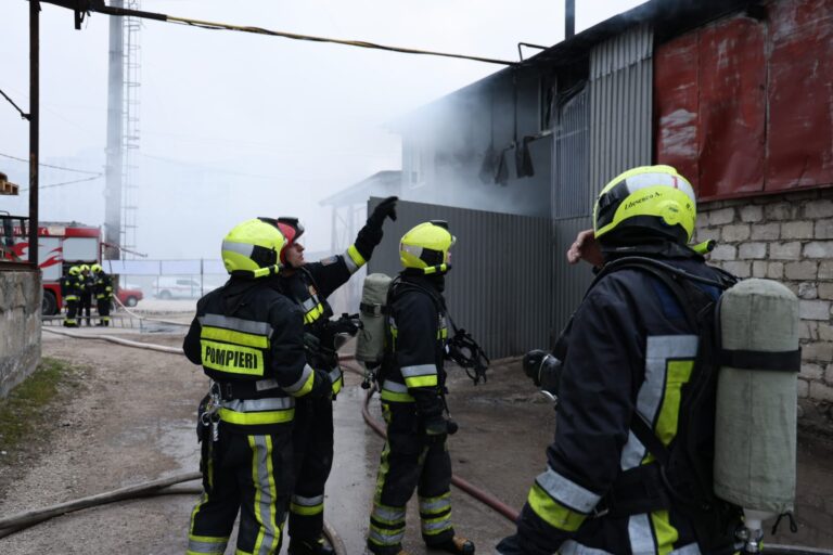 Incendiu grav într-o zonă industrială a Capitalei