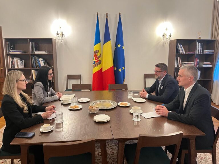 Susținerea României în parcursul european, abordată la o întâlnire dintre Cristina Gherasimov și Cristian-Leon Țurcanu