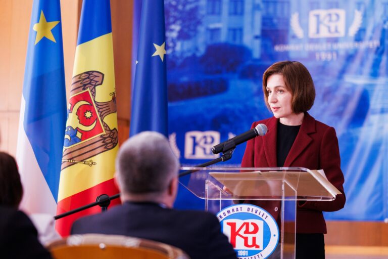 Maia Sandu, la Comrat: Cei care încearcă să semene discordie și să destabilizeze Găgăuzia au scopul de a readuce grupările corupte la cârma țării  