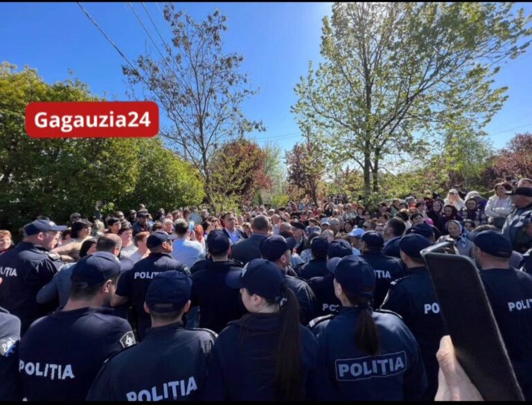 Proteste în Găgăuzia în contextul vizitei neanunțate a Maiei Sandu. Exponenții condamnatului Șor zădărnicesc evenimentul