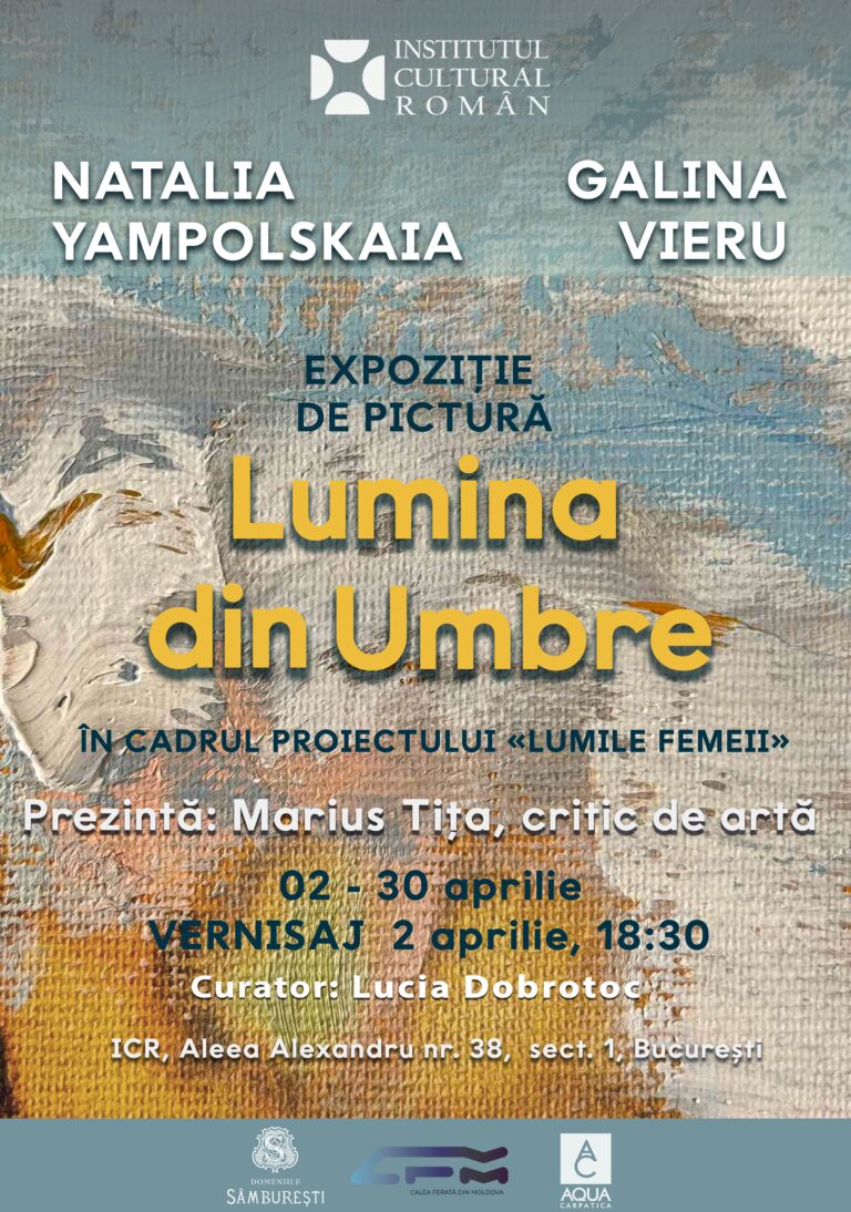 „Lumina din umbre”: expoziție a două pictorițe din R. Moldova, la București / video