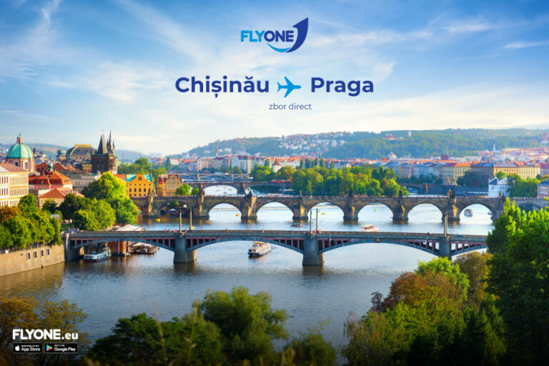 În această vară FLYONE lansează zboruri Chișinău-Praga!