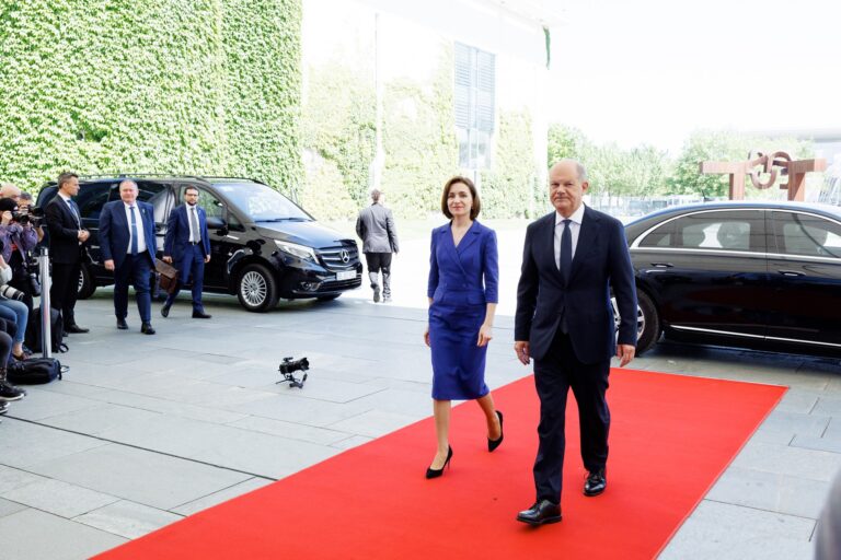 Șefa statului, Maia Sandu, s-a întâlnit la Berlin cu cancelarul Olaf Scholz, cu președintele Germaniei și cu șeful Bundestagului