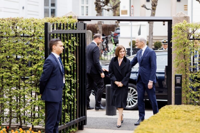 Maia Sandu și-a exprimat recunoștința pentru solidaritatea și sprijinul financiar suplimentar anunțat de Norvegia