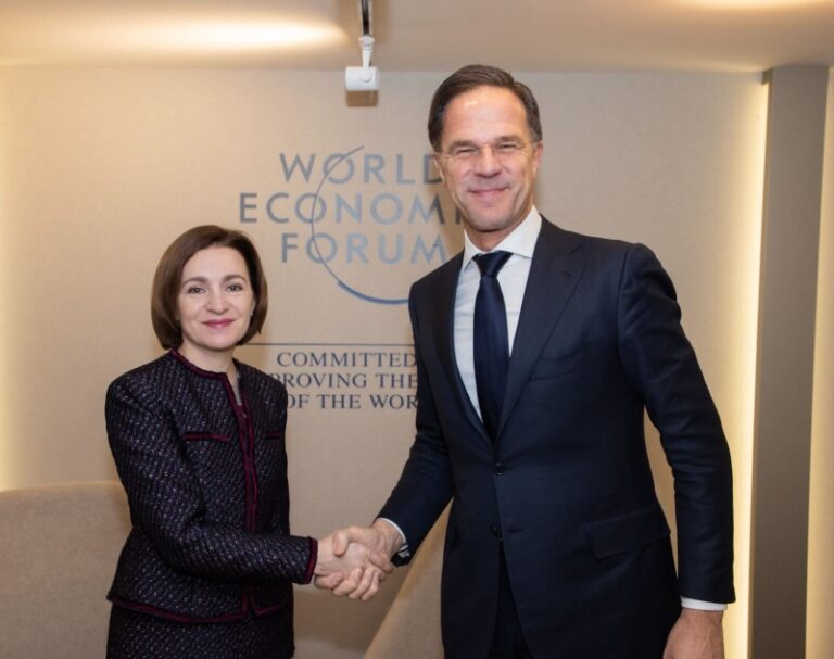 Mark Rutte, felicitat de Maia Sandu cu ocazia desemnării politicianului olandez la șefia NATO