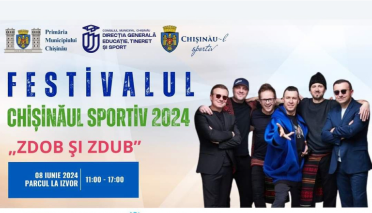Formația „Zdob și Zdub” va încinge atmosfera la Festivalul „Chișinăul Sportiv 2024”