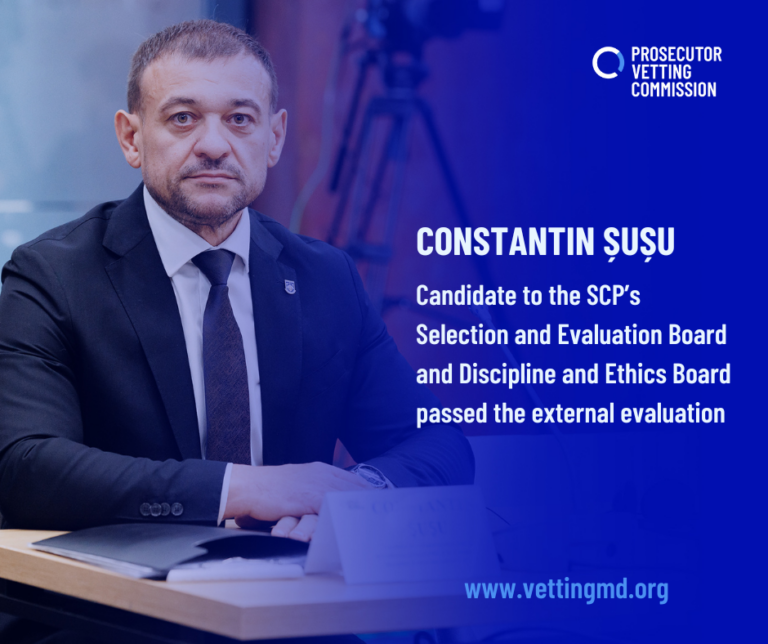 Comisia Vetting: Candidatul pentru funcție în ambele colegii ale CSP, Constantin Șușu, a promovat evaluarea
