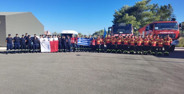 Prima echipă de pompieri moldoveni a ajuns în Grecia. Salvatorii au trecut primul instructaj