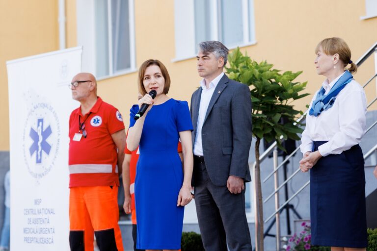 Noul sediu al Substației de Asistență Medicală Urgentă, inaugurat astăzi la Orhei. Maia Sandu: „Europa e deja aici”