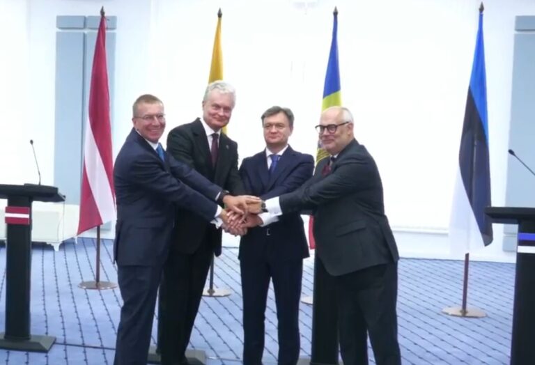 Liderii Țărilor Baltice au semnat la Chișinău o declarație de susținere a aderării R. Moldova la UE