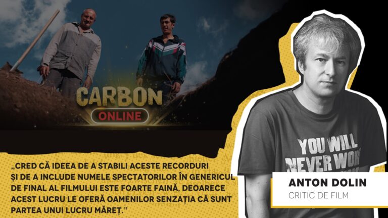 Celebrul critic de film Anton Dolin îndeamnă moldovenii să participe la premiera online a filmului Carbon. Vezi ce crede Dolin despre ideea de a stabili trei recorduri