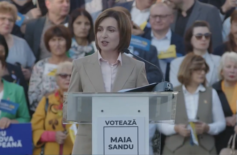 Maia Sandu s-a lansat în campania electorală: Promite pensia minimă să fie de 3.000 de lei, iar salariul mediu – 25.000 de lei