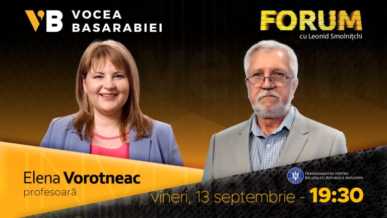 VIDEO/ Emisiunea FORUM din 13 septembrie. Invitată: Elena Vorotneac, profesoară